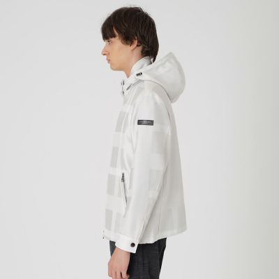 ＜BLACK LABEL CRESTBRIDGE (Men)＞シャドーチェックカルゼパーカー