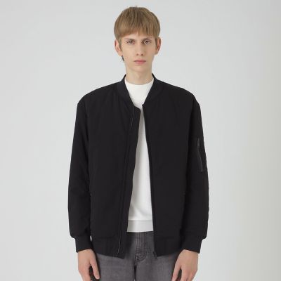 一部店舗限定】リバーシブルクレストブリッジチェックMA－1 | BLACK