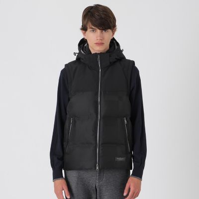 シャドーチェックダウンベスト | BLACK LABEL CRESTBRIDGE (Men