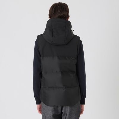シャドーチェックダウンベスト | BLACK LABEL CRESTBRIDGE (Men