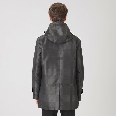 シャドーチェック10monthショートパーカー | BLACK LABEL