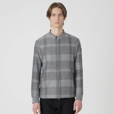 シャドーチェックカラミライダースブルゾン | BLACK LABEL CRESTBRIDGE