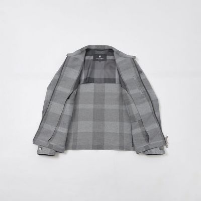 シャドーチェックカラミライダースブルゾン | BLACK LABEL CRESTBRIDGE