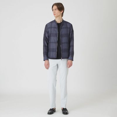 シャドーチェックカラミライダースブルゾン | BLACK LABEL CRESTBRIDGE