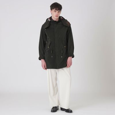 ガーメントダイシアーリップタフタモッズパーカー | BLACK LABEL