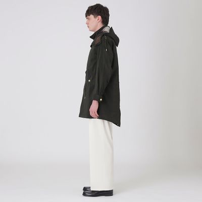 ガーメントダイシアーリップタフタモッズパーカー | BLACK LABEL