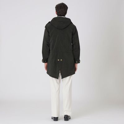 ガーメントダイシアーリップタフタモッズパーカー | BLACK LABEL