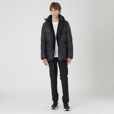 BLACK lab．】ライトウェイトミドルレングスリップダウン