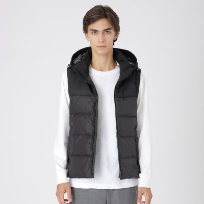 一部店舗限定】パーシャルチェックダウンベスト | BLACK LABEL