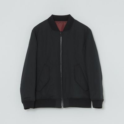 一部店舗限定】リバーシブルクレストブリッジチェックMA－1 | BLACK