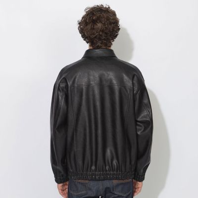 WEB限定】フェイクレザーフライトジャケット | BLACK LABEL