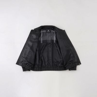 BLACK LABEL CRESTBRIDGE ロゴプリント フライトジャケット WEB限定】フェイクレザーフライトジャケット | BLACK LABEL