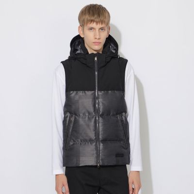 WEB限定】シャドーチェックダウンベスト | BLACK LABEL CRESTBRIDGE