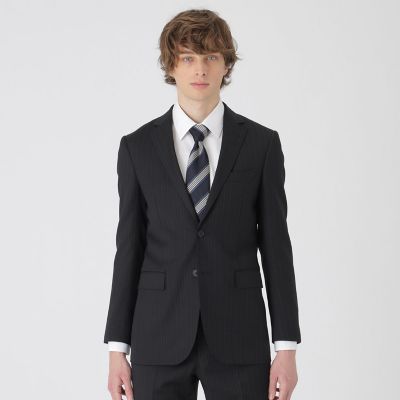 ＜BLACK LABEL CRESTBRIDGE (Men)＞トーナルブルーシャドーブラックストライプスーツ