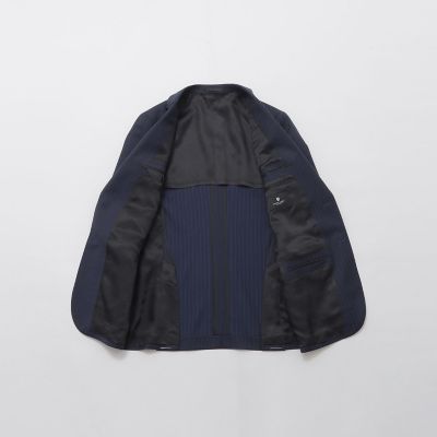 BLACK LABEL CRESTBRIDGE ダークブルー ストライプスーツ ブルーピンストライプスーツ | BLACK LABEL CRESTBRIDGE (Men