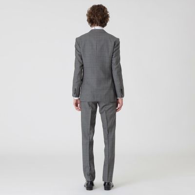 エメラルドグリーンペングレンチェックスーツ | BLACK LABEL