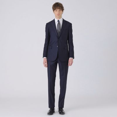 BLACK LABEL CRESTBRIDGE スーツ ネイビー 38R シャークスキンネイビースーツ | BLACK LABEL CRESTBRIDGE (Men