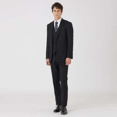 ブラックソリッドスリーピーススーツ | BLACK LABEL CRESTBRIDGE (Men