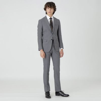 一部店舗限定】ライトグレーミルドチェックスーツ | BLACK LABEL