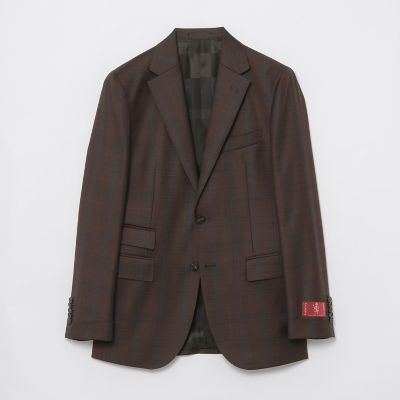 一部店舗限定】MINOVAチョコレートブラウンチェックスーツ