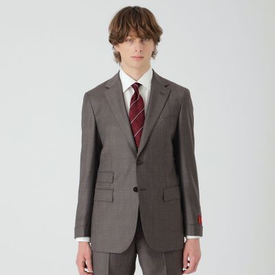 ＜BLACK LABEL CRESTBRIDGE (Men)＞【一部店舗限定】ＭＩＮＯＶＡクラシカルブラウングレンチェックスーツ