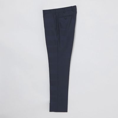MIYUKI モヘヤブルーシャドークレストブリッジチェックスーツ 