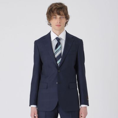 ＜BLACK LABEL CRESTBRIDGE (Men)＞ＭＩＹＵＫＩ　モヘヤブルーシャドークレストブリッジチェックスーツ