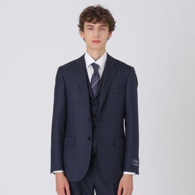 ＜BLACK LABEL CRESTBRIDGE (Men)＞【店舗限定】Ｅｒｍｅｎｅｇｉｌｄｏ　Ｚｅｇｎａ　ネイビーヘリンボーンスリーピーススーツ