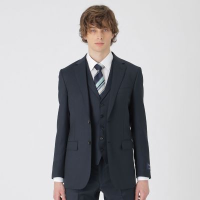 ＜BLACK LABEL CRESTBRIDGE (Men)＞【一部店舗限定】Ｚｅｇｎａ　ＴＲＡＶＥＬＬＥＲ　シャンブレーブルーヘリンボーンスリーピーススーツ