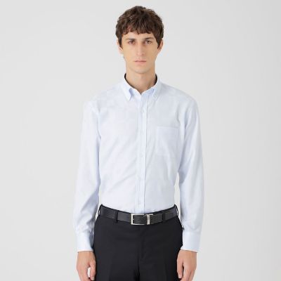 ハーフスケールシャドークレストブリッジチェックボタンダウンシャツ