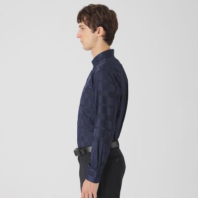 ハーフスケールシャドークレストブリッジチェックボタンダウンシャツ