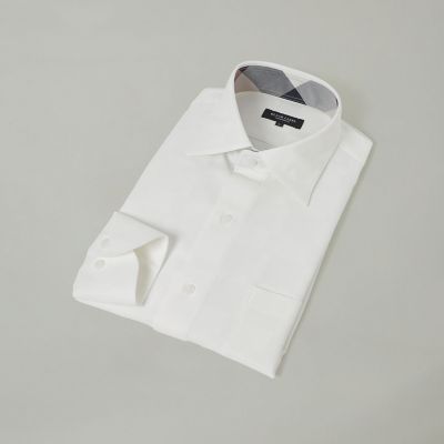 ＜BLACK LABEL CRESTBRIDGE (Men)＞ハーフスケールシャドークレストブリッジチェックセミワイドカラーシャツ