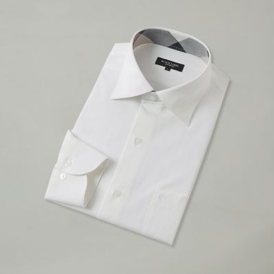 ＜BLACK LABEL CRESTBRIDGE (Men)＞ハイストレッチシャドーストライプセミワイドカラーシャツ