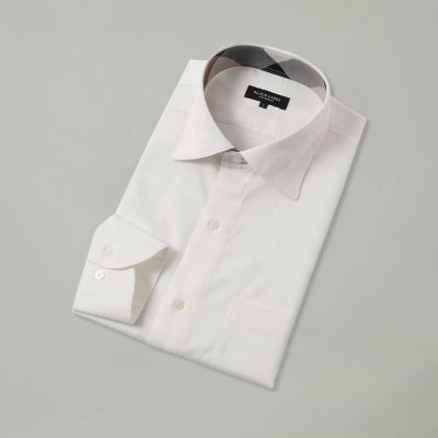 ＜BLACK LABEL CRESTBRIDGE (Men)＞ハーフスケールシャドークレストブリッジチェックセミワイドカラーシャツ