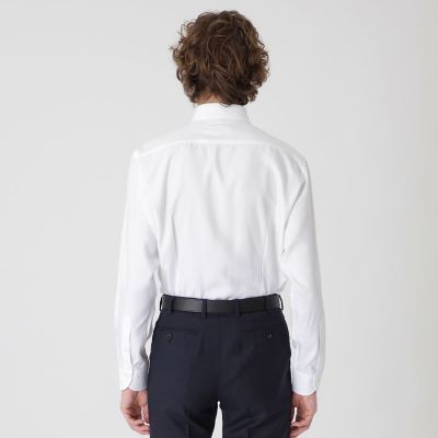 シャドーストライプセミワイドカラーシャツ | BLACK LABEL CRESTBRIDGE