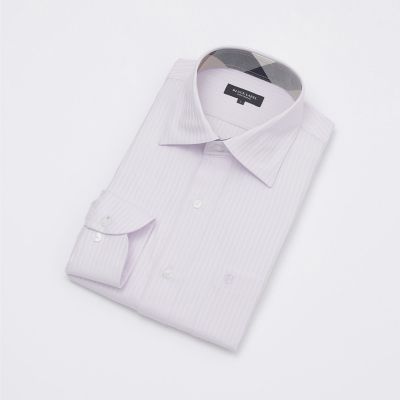 シャドーストライプセミワイドカラーシャツ | BLACK LABEL CRESTBRIDGE