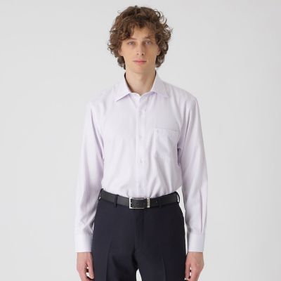 シャドーストライプセミワイドカラーシャツ | BLACK LABEL CRESTBRIDGE