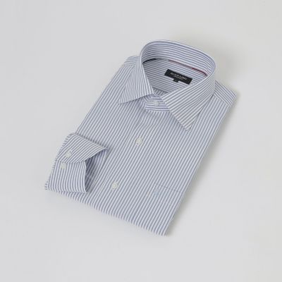 ＜BLACK LABEL CRESTBRIDGE (Men)＞【一部店舗限定】テクニカルロンドンストライプセミワイドカラーシャツ