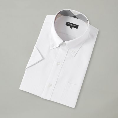 ＜BLACK LABEL CRESTBRIDGE (Men)＞【一部店舗限定】テクニカルシャドーストライプハーフボタンダウンシャツ