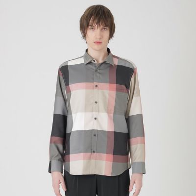スマートテッククレストブリッジチェックシャツ | BLACK LABEL