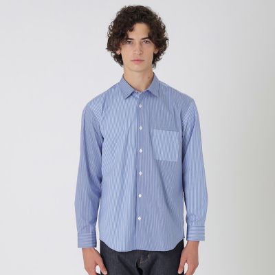 ストライプコンビシャツ | BLACK LABEL CRESTBRIDGE (Men)/ブラック