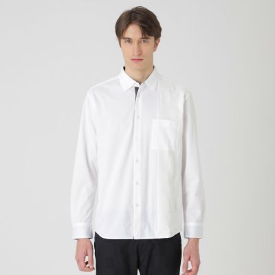 シャドーチェックニットドッキングシャツ | BLACK LABEL CRESTBRIDGE