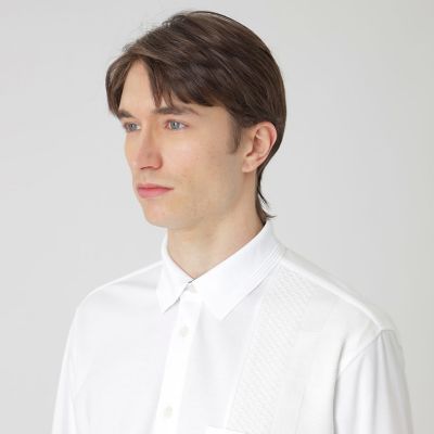 シャドーチェックニットドッキングシャツ | BLACK LABEL CRESTBRIDGE