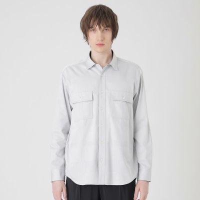 ＜BLACK LABEL CRESTBRIDGE (Men)＞デニムライクシャドーチェックシャツ