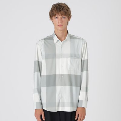 ＜BLACK LABEL CRESTBRIDGE (Men)＞トリコットクレストブリッジチェックシャツ