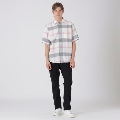 カラミクレストブリッジチェックハーフスリーブシャツ | BLACK LABEL