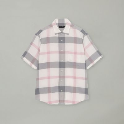 カラミクレストブリッジチェックハーフスリーブシャツ | BLACK LABEL