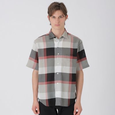 カラミクレストブリッジチェックハーフスリーブシャツ | BLACK LABEL