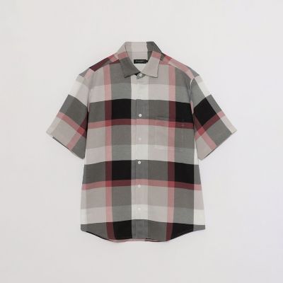 カラミクレストブリッジチェックハーフスリーブシャツ | BLACK LABEL