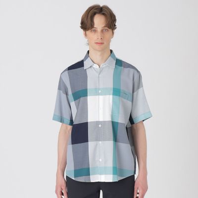 ＜BLACK LABEL CRESTBRIDGE (Men)＞ドビーメッシュクレストブリッジチェックシャツ